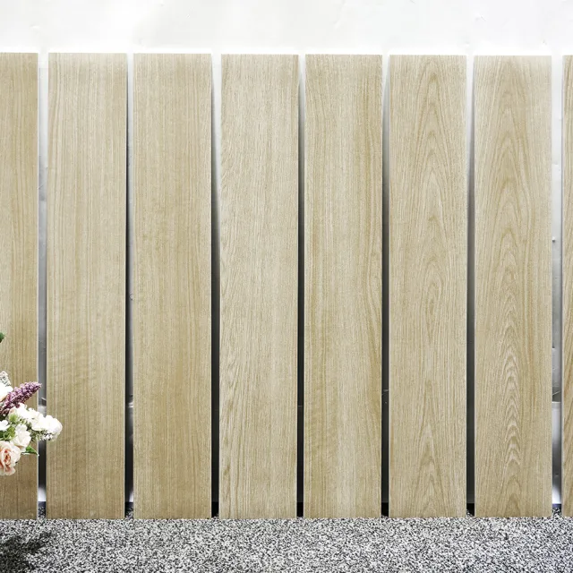 MY9505 Loseta efecto madera | 150 × 900 mm | Molde mate; absorción de agua doble cero