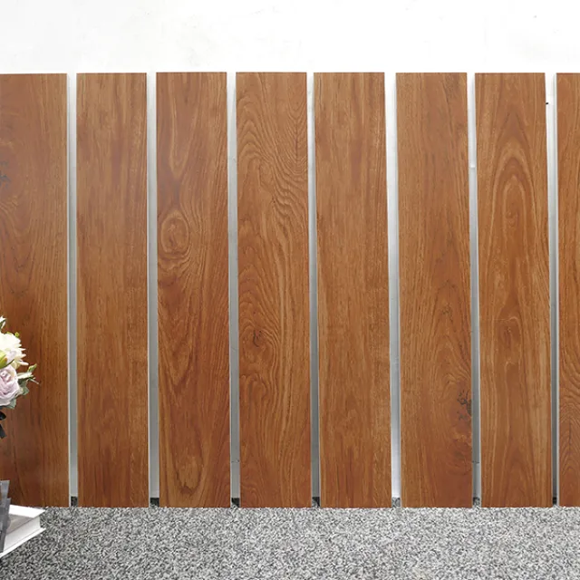 AL51903 Wood-look tile | 150 × 900 mm | Soft-sheen skin-feel glaze; double-zero water absorption