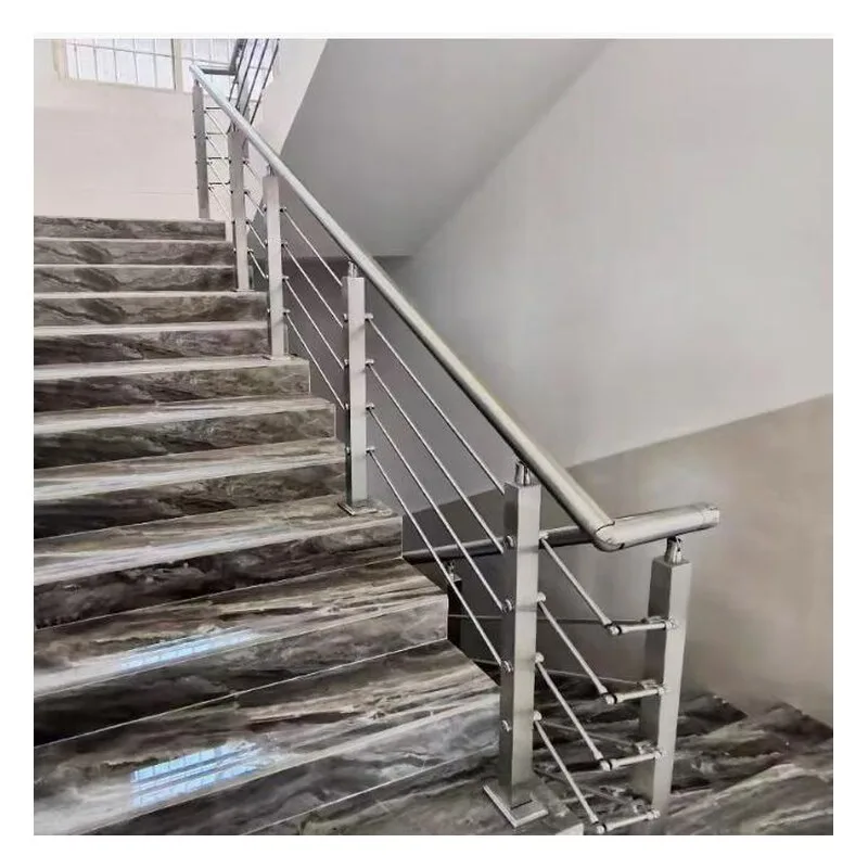 Sistema de escada em aço inox com quatro travessas, Ø50,8/50×50 mm, 850 mm