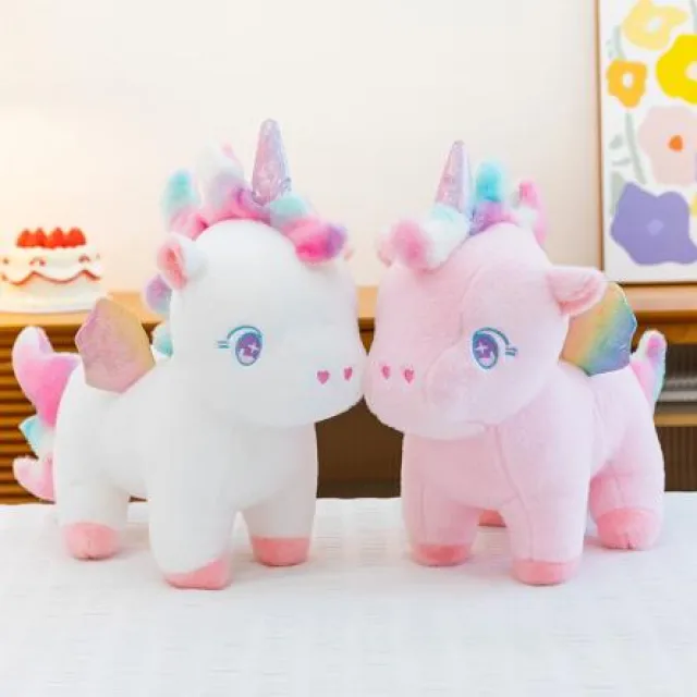 七彩独角兽 · 毛绒公仔 · 40 cm