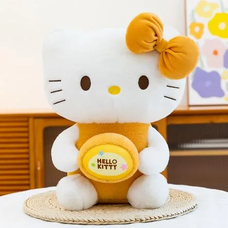 Hello Kitty com bolo · Pelúcia · 40 cm