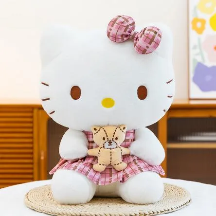 Hello Kitty abraçando um monstrinho · Pelúcia · 40 cm