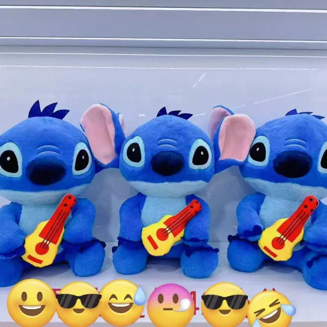 Stitch con guitarra · Peluche · 50 cm