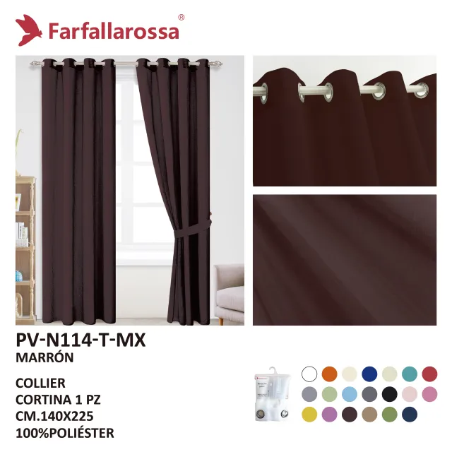 Farfallarossa 全多丽纱帘 PV-N114 棕色
