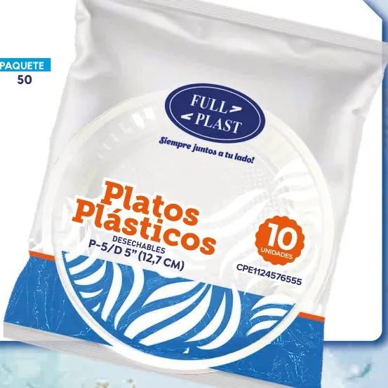 Bandeja plástica descartável
