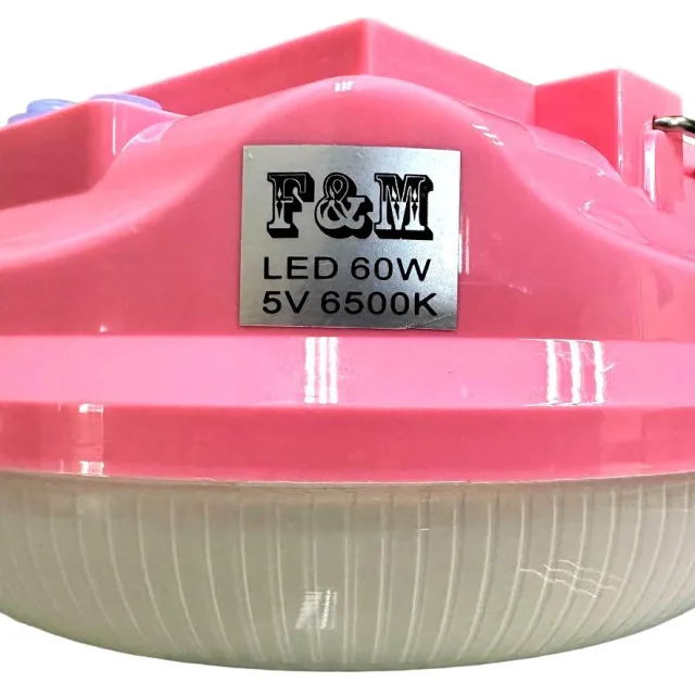 F&M Rechargeable solar lamp 60 W